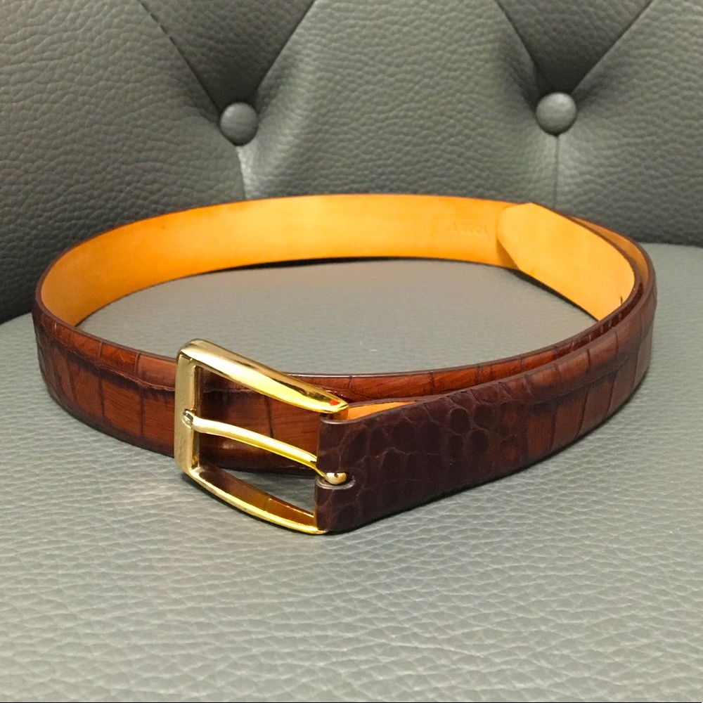 Martin Dingman Alligator Grain Calf Belt 80/32